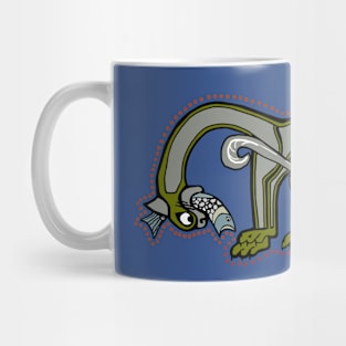 Celtic Cat Letter M Mug